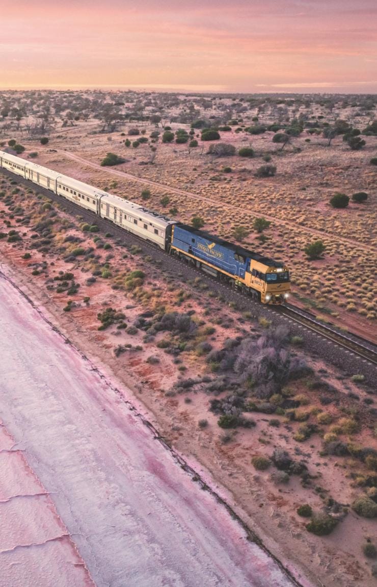 Indian Pacific, Lake Hart, SA © Andrew Gregory