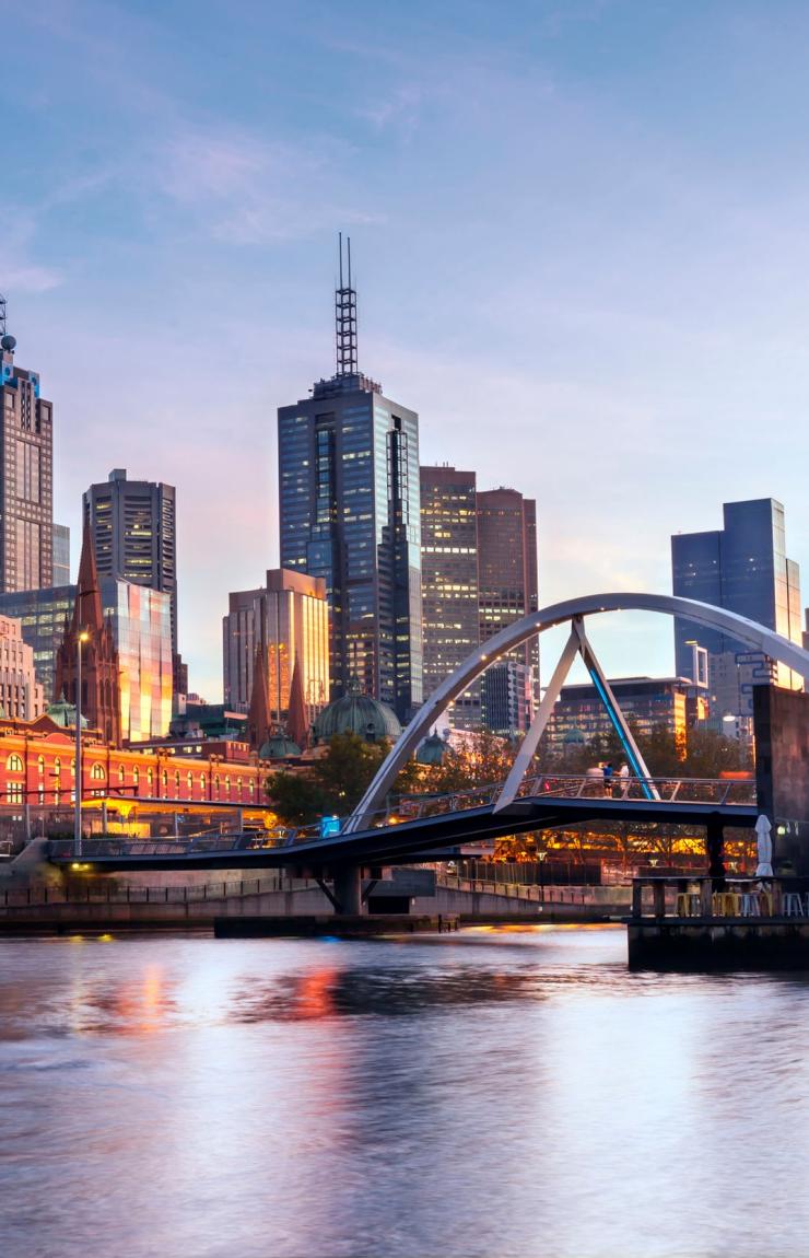 Paysage de Melbourne depuis Southbank, Melbourne, VIC © Robyn Mackenzie