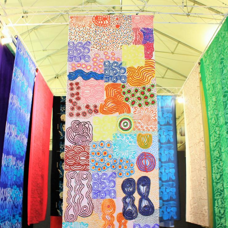 Œuvre d'art à la galerie aborigène Tandanya d'Adélaïde © Tandanya