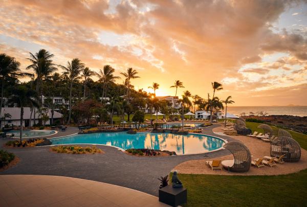 Lever de soleil sur la piscine du Daydream Island, QLD © Samuel Bisso