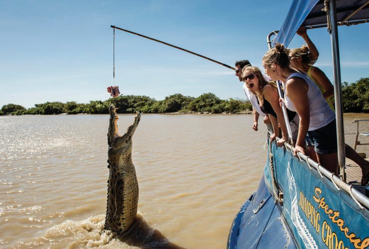 Spectacular Jumping Crocodile Cruise, rivière Adélaïde, Territoire du Nord © Shaana McNaught