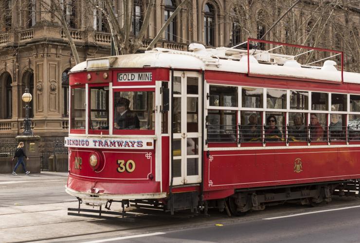 Tram à Bendigo, Bendigo, Goldfields, VIC © Visit Victoria