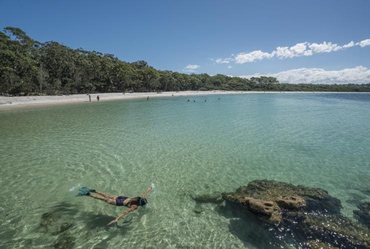 Plongée avec masque et tuba, Jervis Bay, NSW © Destination NSW