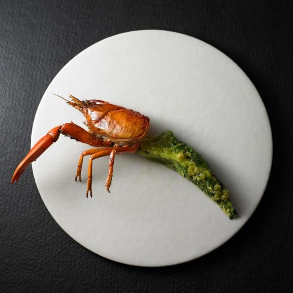 Écrevisse grillée et citron vert au restaurant Attica à Melbourne © Colin Page/Attica