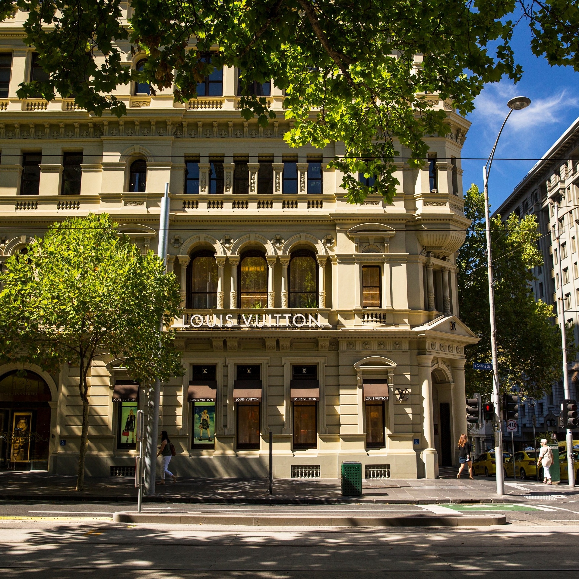 Boutique Louis Vuitton sur Collins Street à Melbourne © Visit Victoria 