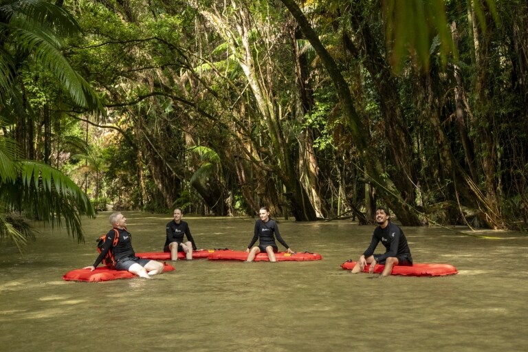 Expérience River Drift Snorkelling avec Back Country Bliss Adventures, forêt tropicale de Daintree, Queensland © Back Country Bliss Adventures