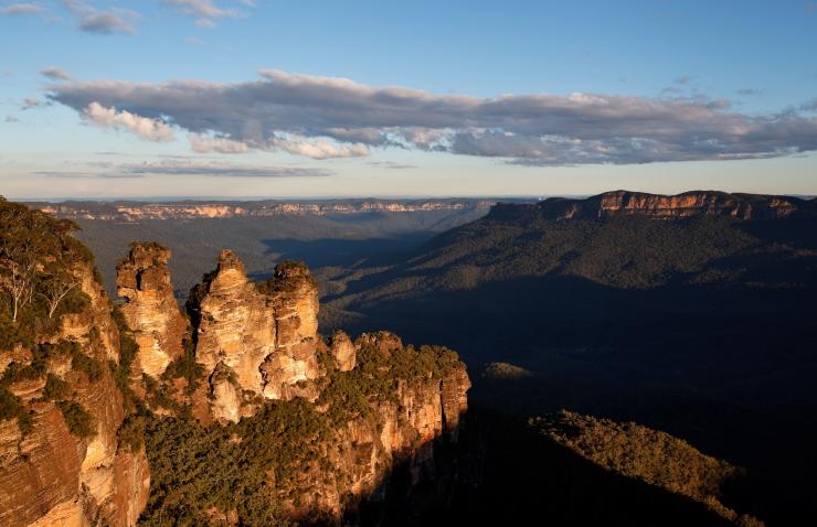 Les Three Sisters, icônes des Blue Mountains, Nouvelle Galle du Sud © Great Walks of Australia