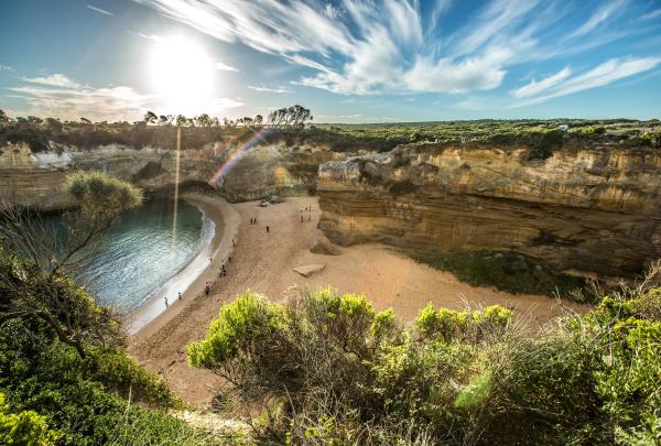 Les plages isolées sont nichées le long de la Great Ocean Road, comme ici à Lorch Ard Gorge © Greg Snell Photography