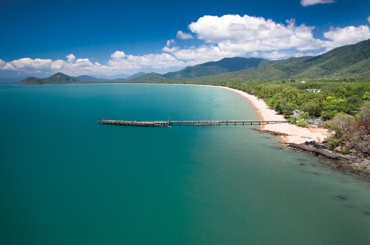Vue aérienne de Palm Cove © Tourism and Events Queensland