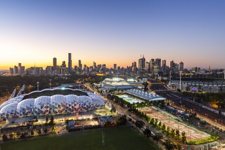 Melbourne Sports Precinct, Melbourne, VIC © Tim Shaw