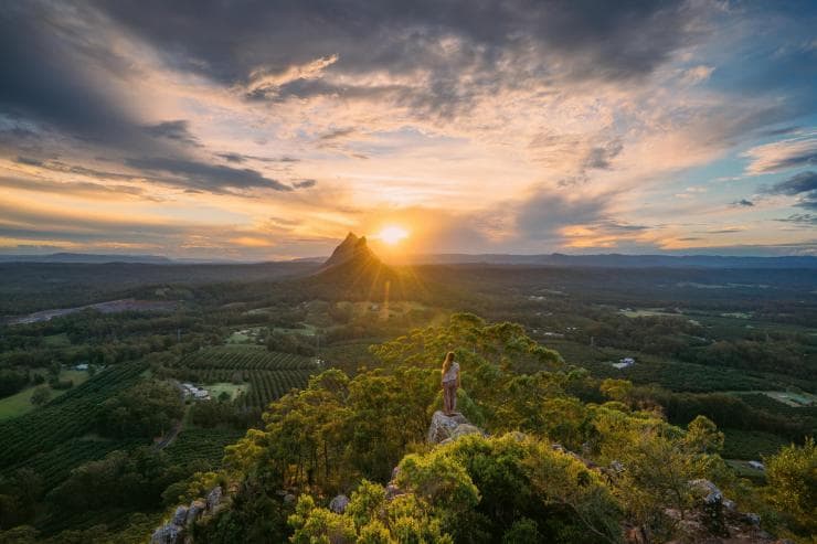 Glass House Mountains, Sunshine Coast, QLD © Tourism and Events Queensland