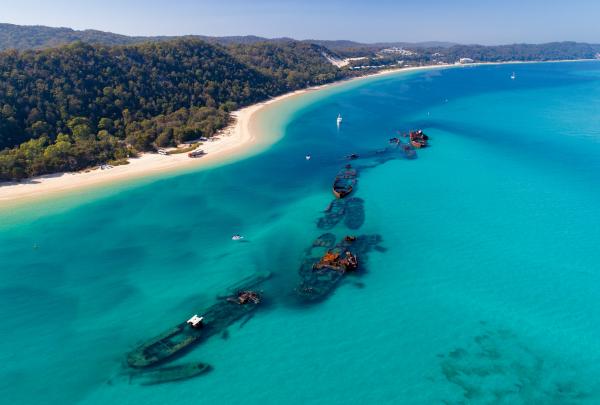 Tangalooma Wrecks, Moreton Island, Queensland © Tourism Australia 