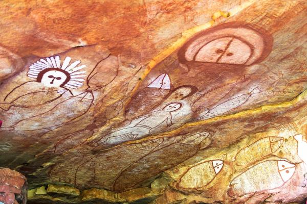 Seni cadas Aborigin Wandjina, Kimberley, WA © Garry Norris Photography