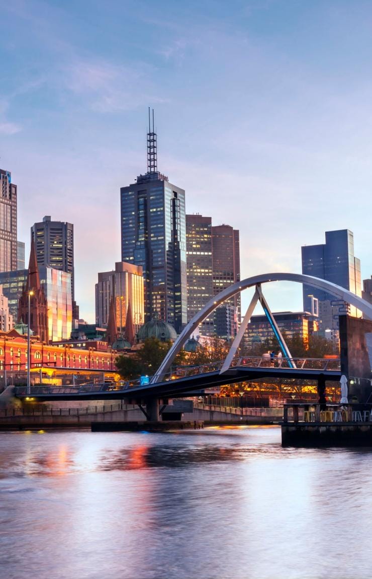 Skyline di Melbourne da Southbank, Melbourne, Victoria © Robyn Mackenzie