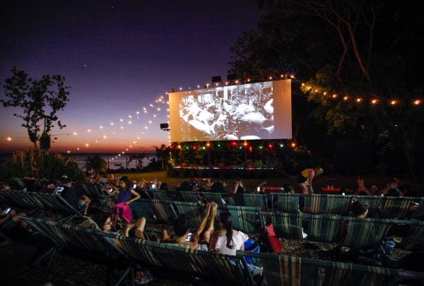 Proiezione al Deckchair Cinema a Darwin © Tourism Northern Territory / Friederike Franze 2018