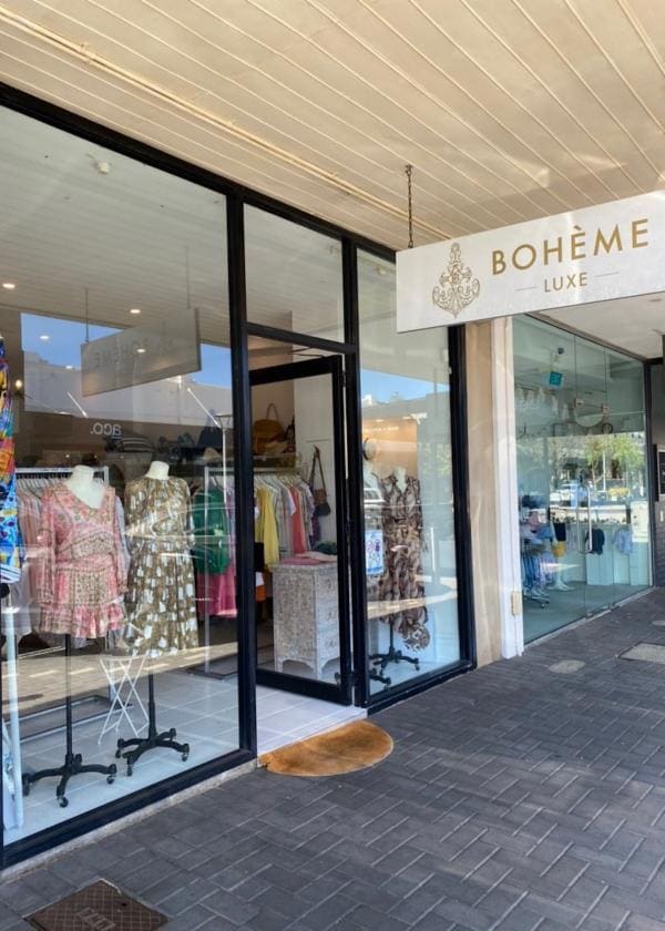 Negozio Bohème Luxe lungo Napoleon St a Cottesloe © Bohème Luxe
