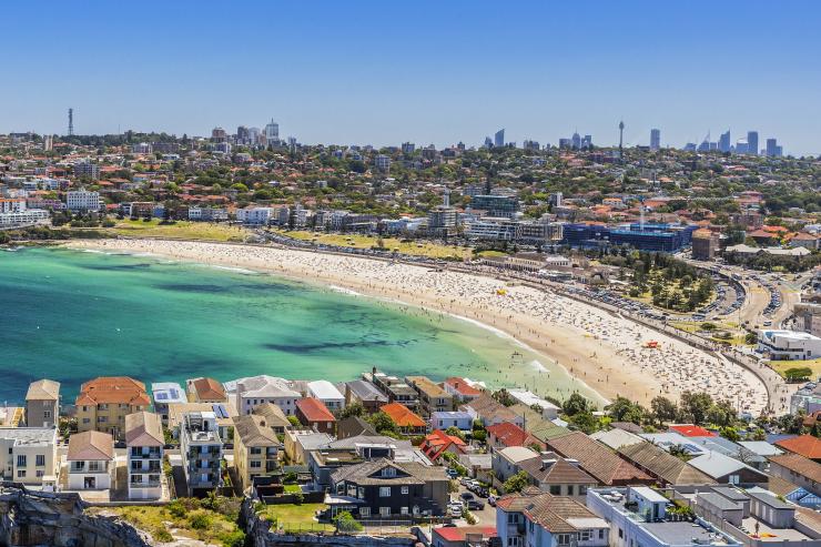 Veduta aerea di Bondi Beach a Sydney © Hamilton Lund/Destination NSW
