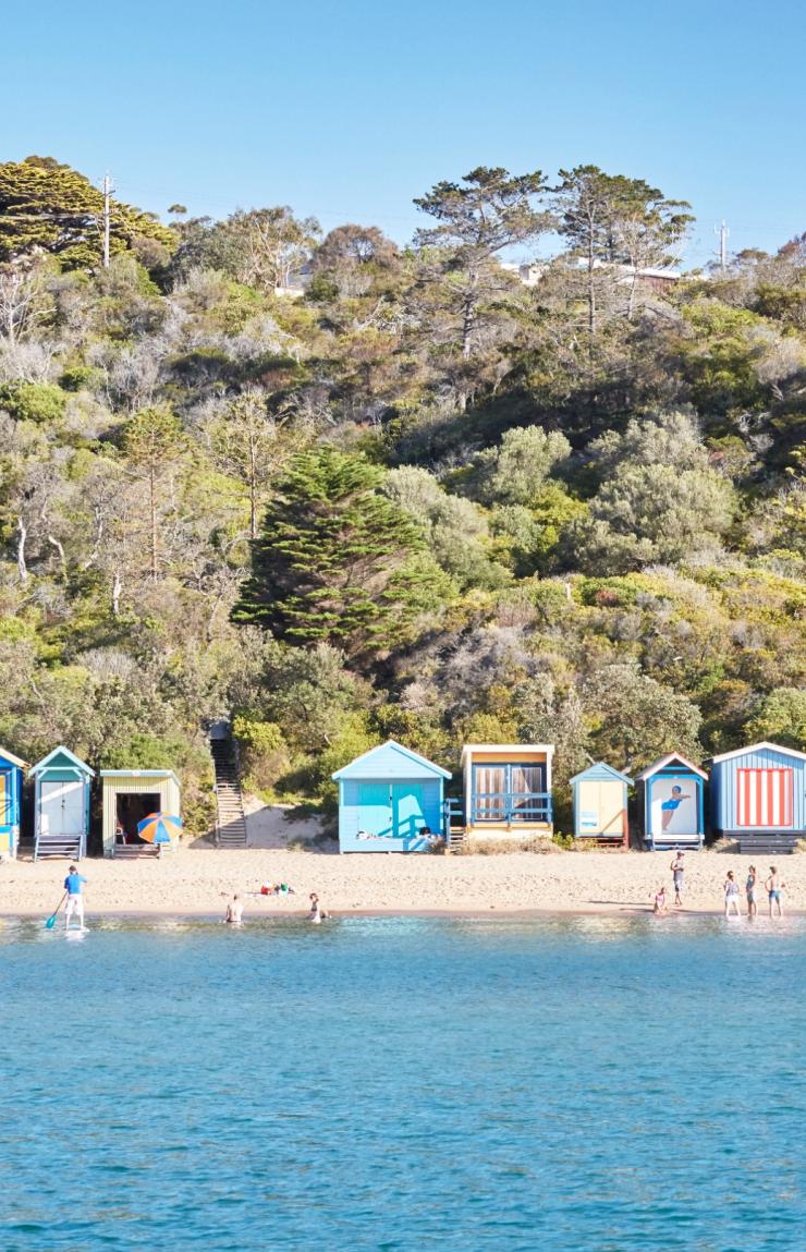 Bathing Boxes, Mornington Beach, Mornington Peninsula, Victoria © ewenbell.com 