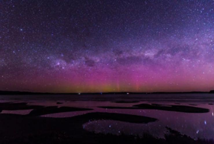 Aurora australe a Strahan, Tasmania © Dietmar Kahles