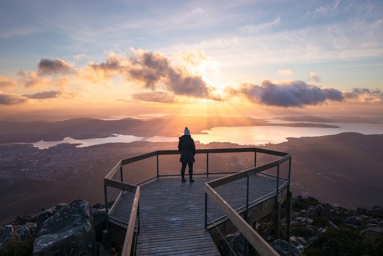 Mount Wellington, Hobart, Tasmania © Tourism Australia