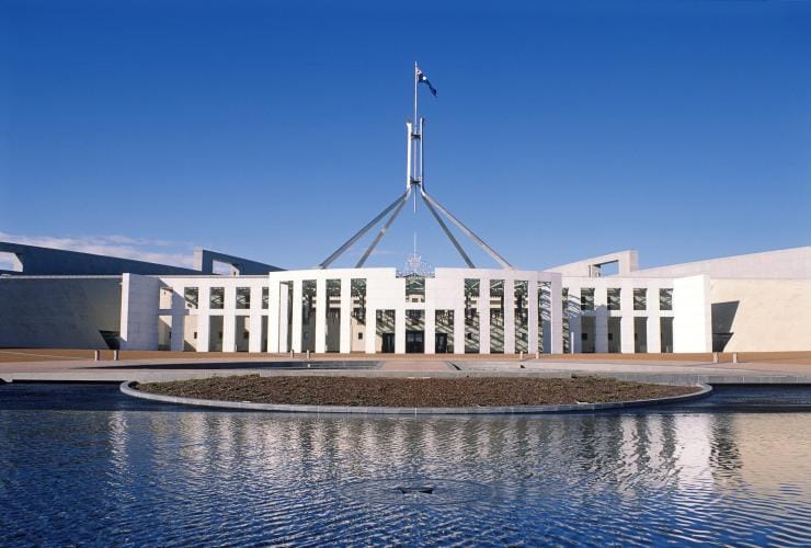オーストラリア首都特別地域（Australian Capital Territory）、キャンベラ、オーストラリア国会議事堂 © Australian Parliament House
