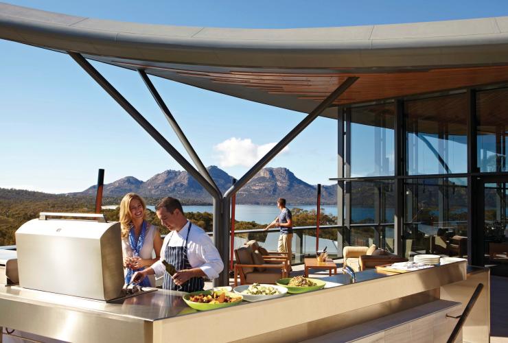 タスマニア州、フレシネ半島、サファイア © Luxury Lodges of Australia