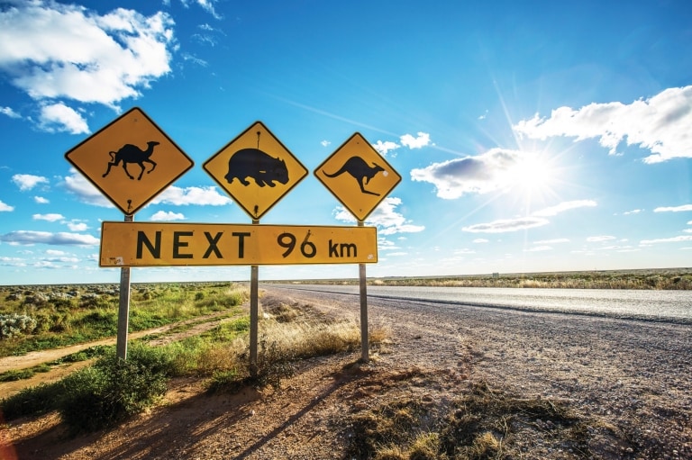 南オーストラリア州、ナラボー、エア・ハイウェイ © Greg Snell、Tourism Australia