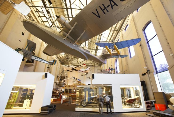 발전소 박물관에 전시된 항공기, 시드니, 뉴사우스웨일스 © 제임스 호란(James Horan), 뉴사우스웨일스주 관광청