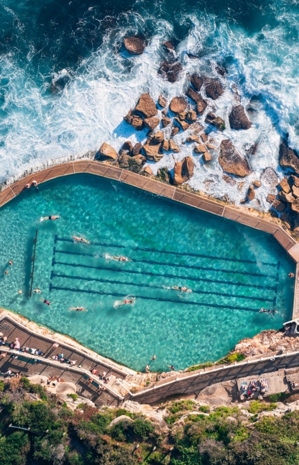 Bronte Baths, Bãi biển Bronte, Sydney, NSW © Tourism Australia