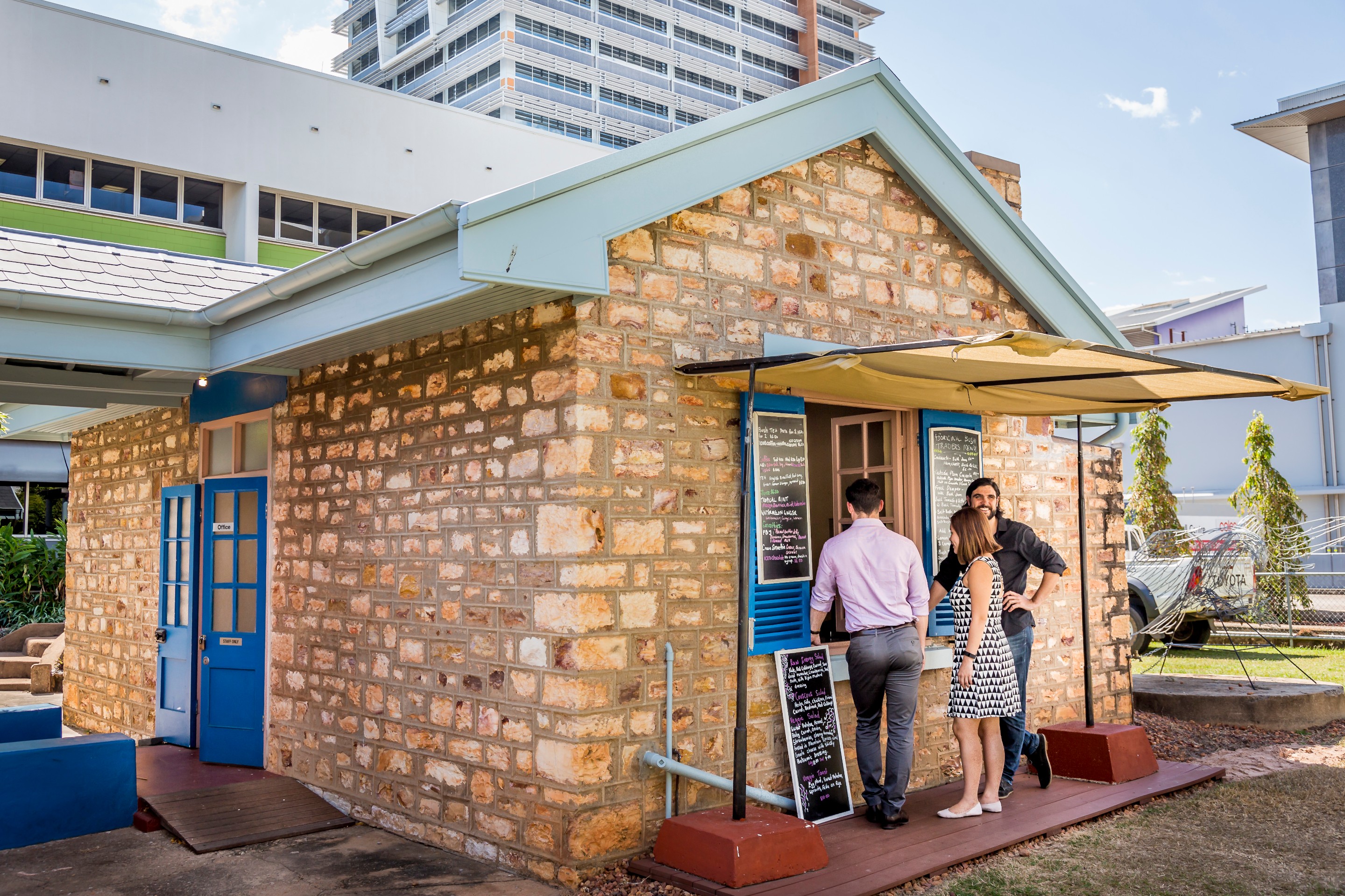 Cafe at Aboriginal Bush Traders in Darwin © Tourism NT/Nick Pincott