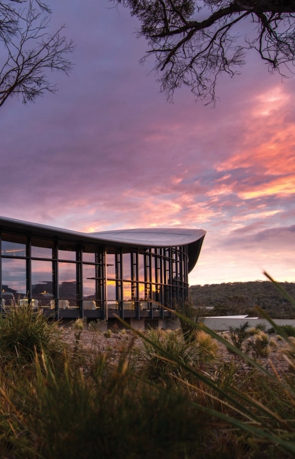 External shot of Saffire Freycinet, Coles Bay, TAS © Saffire
