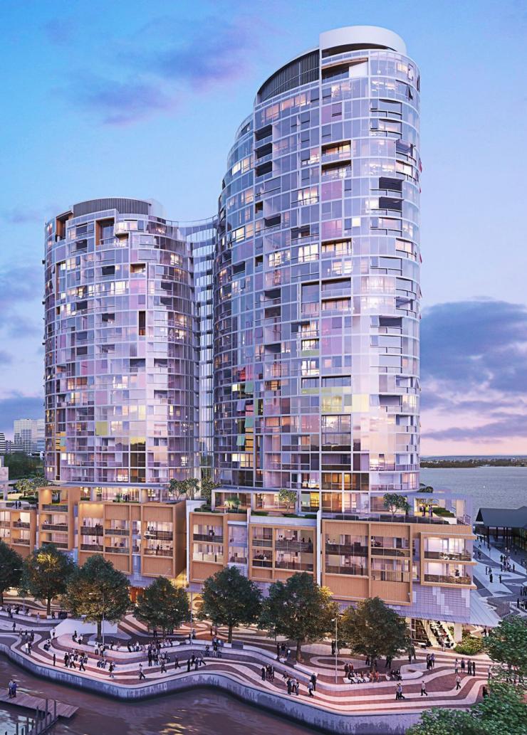 Exterior view of the Ritz-Carlton, Perth located on Elizabeth Quay © Ritz-Carlton