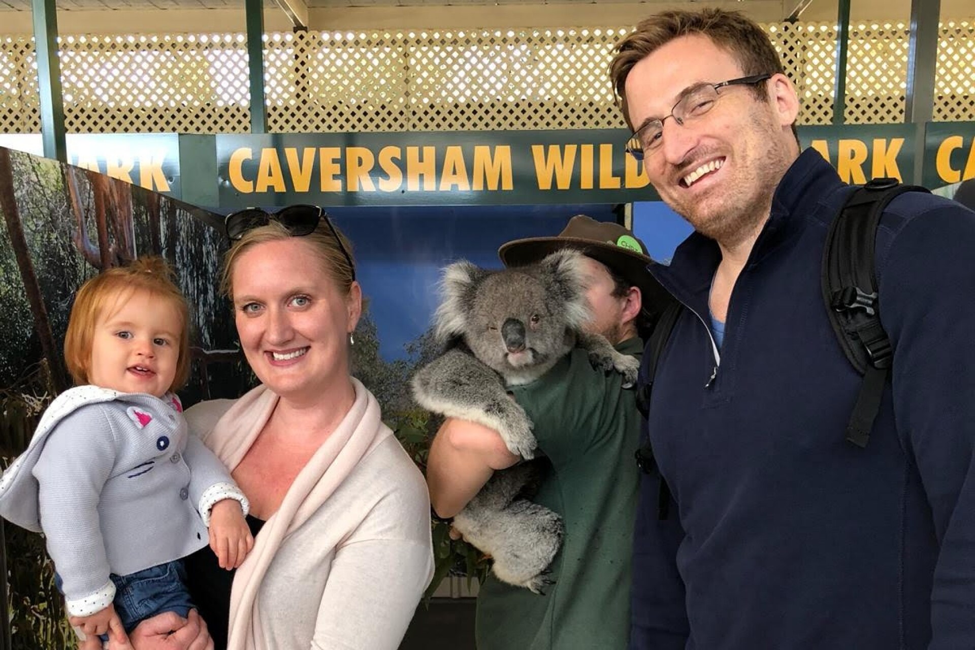 Laura (CheapTickets.sg) with her farmily at Caversham Wildlife Park, Caversham, WA