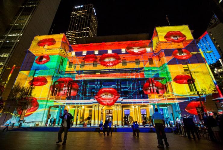新南威爾士州悉尼的繽紛悉尼燈光音樂節©Greg Snell Photography，澳洲旅遊局