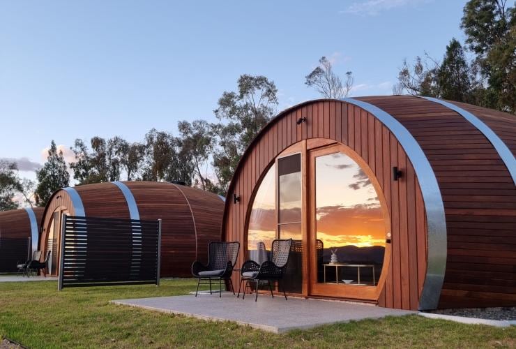 昆士蘭州巴拉丁的Barrel View Luxury Cabins©Barrel View Luxury Cabins