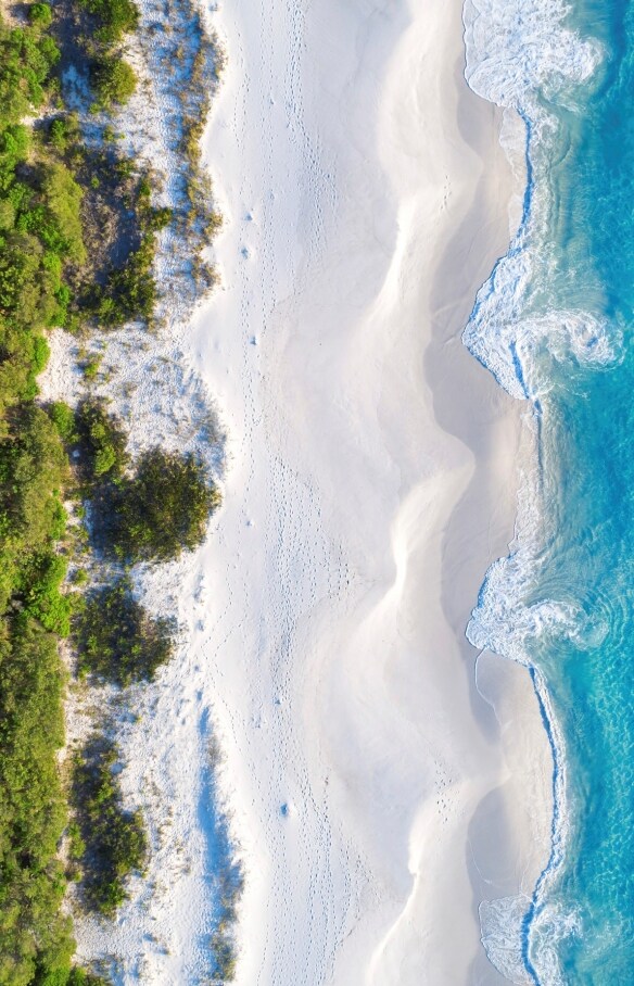 新南威爾士州杰維斯海灣的海厄姆海灘©Jordan Robins