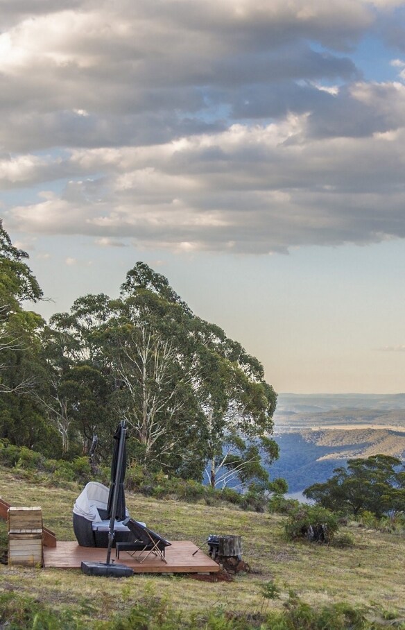 新南威爾士州馬奇地區卡佩特雷的泡泡帳篷©Australian Traveller