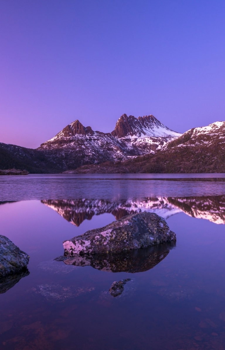 塔斯曼尼亞搖籃山-聖佳爾湖國家公園的搖籃山©Pierre Destribats
