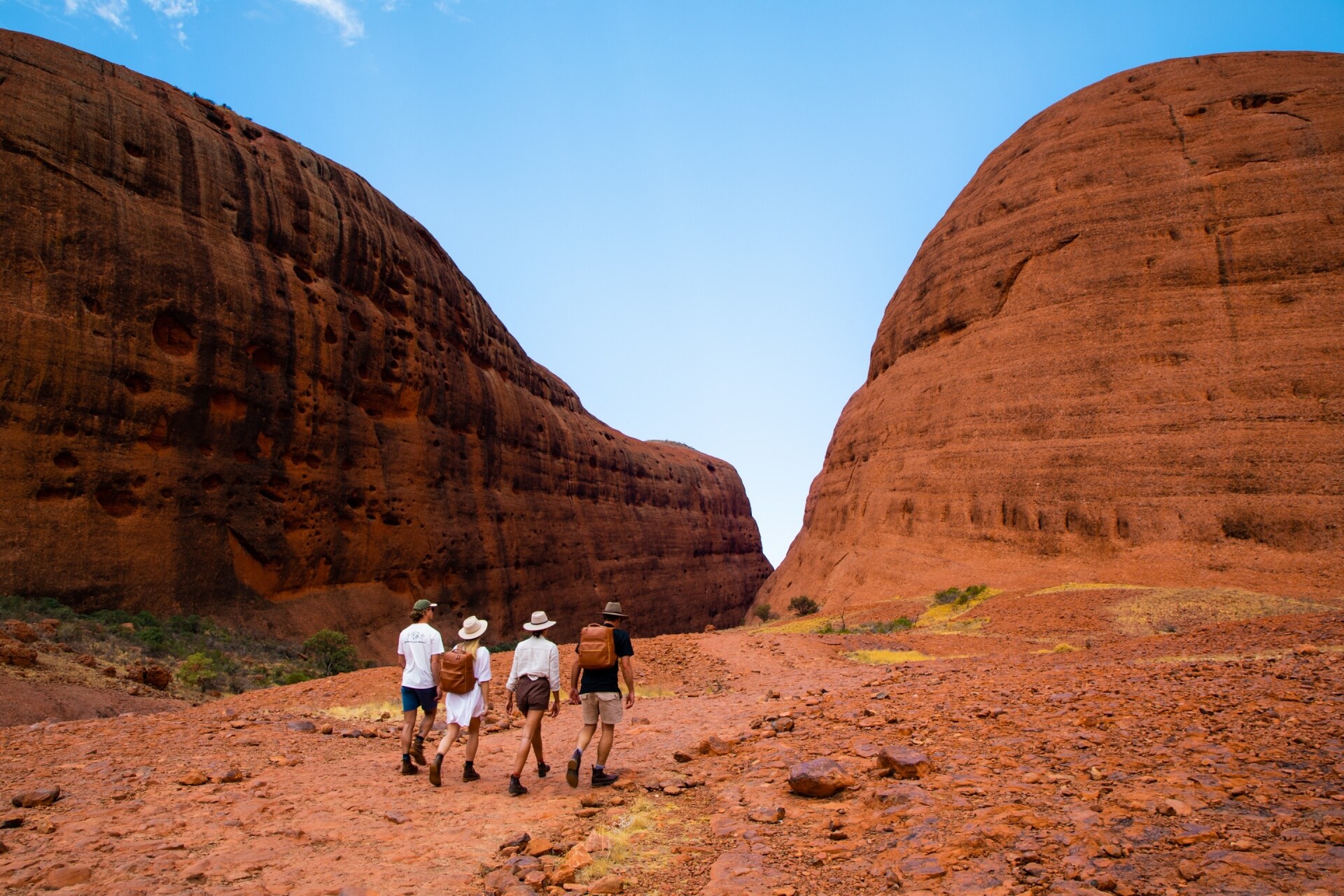 北領地（Northern Territory）烏魯魯-卡塔丘塔國家公園（Uluru-Kata Tjuta National Park）的卡塔丘塔（Kata Tjuta）©The Salty Travellers/北領地旅遊局