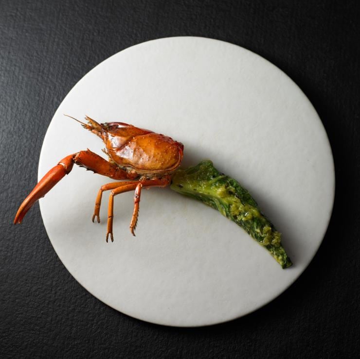 墨爾本Attica餐廳的燒藍魔蝦伴沙漠青檸©Colin Page/Attica餐廳