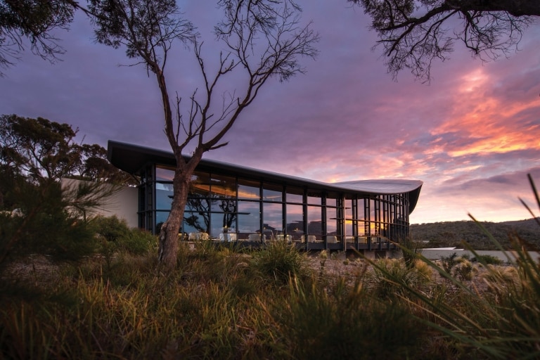 塔斯曼尼亞歌斯灣Saffire Freycinet的外觀©Saffire