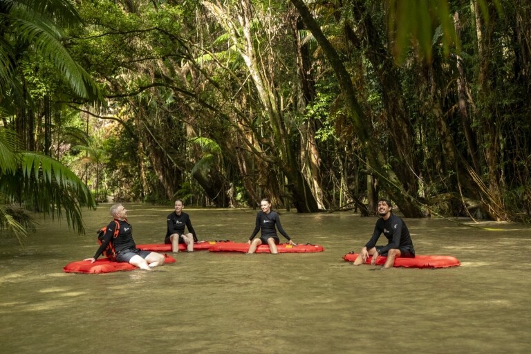 昆士蘭州戴恩樹雨林（Daintree Rainforest）與Back Country Bliss Adventures進行河上浮潛探奇（River Drift Snorkelling）©Back Country Bliss Adventures