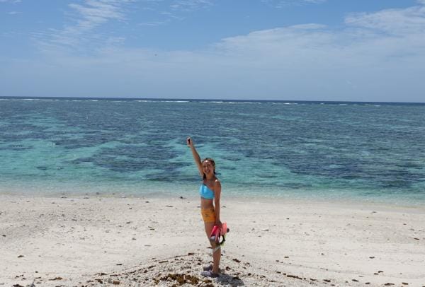 Christy Leung swimming at Lady Elliot Island, Queensland © Christy Leung