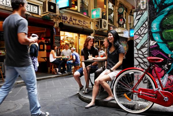 Vicolino Cafe, Centre Place, Melbourne, Victoria © Tourism Australia