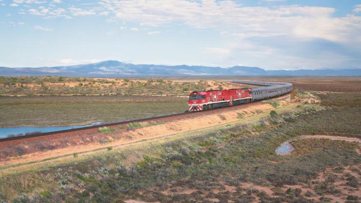 南澳州奧古斯塔港的甘號列車©Journey Beyond