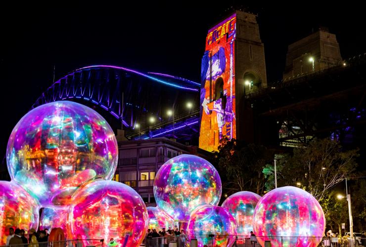 新南威爾士州悉尼的繽紛悉尼燈光音樂節©新南威爾士州旅遊局