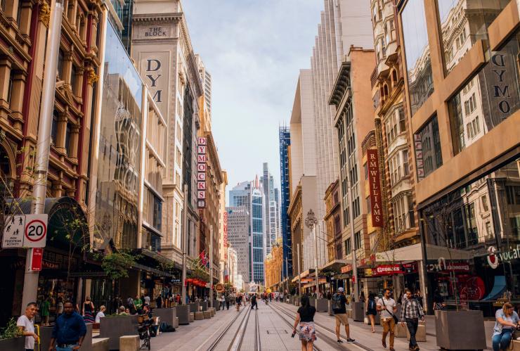 新南威爾士州（New South Wales）悉尼（Sydney）中央商務區的街景©新南威爾士州旅遊局
