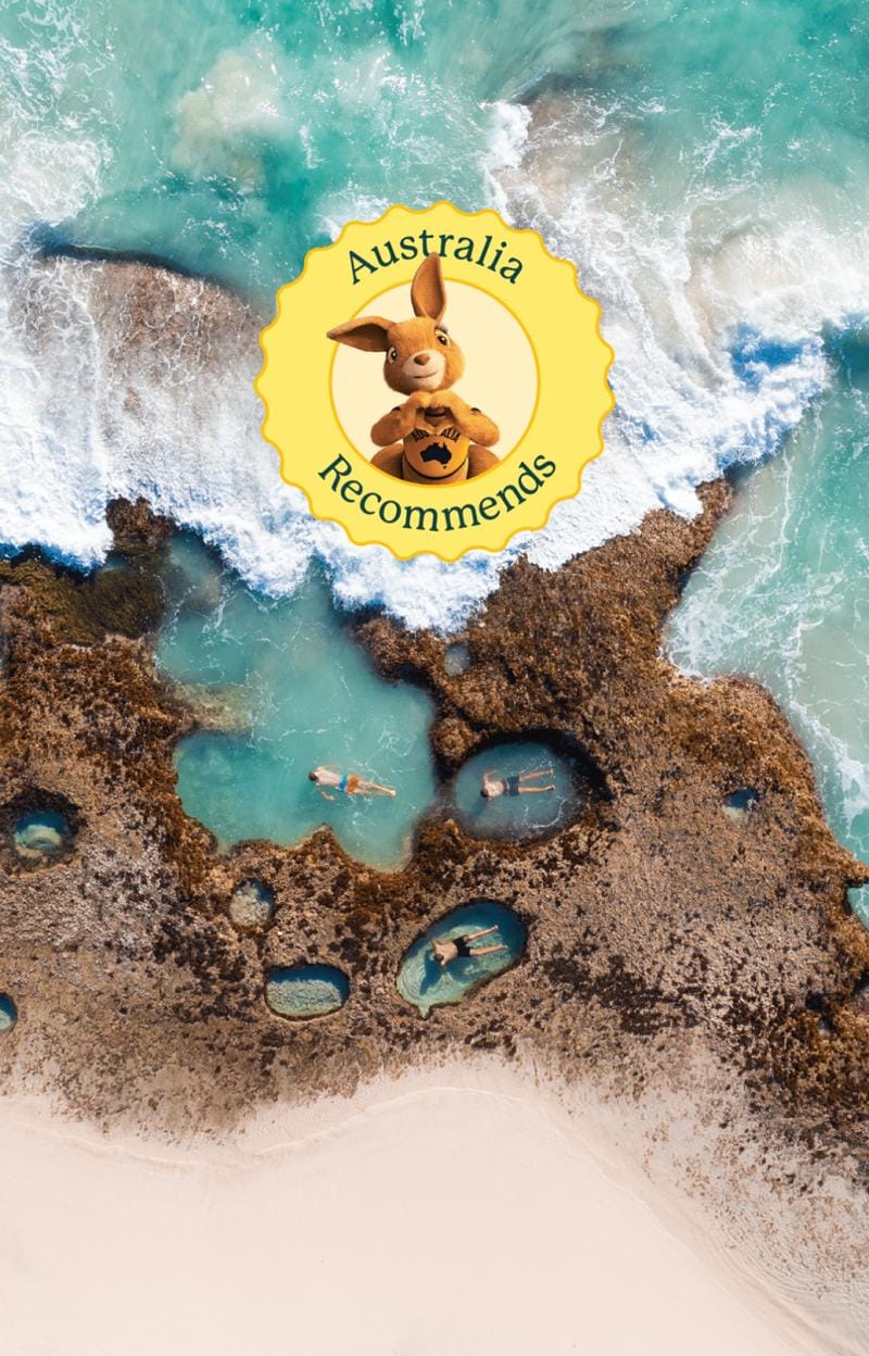 Aerial of the coastline on the Coral Coast © Tourism Australia