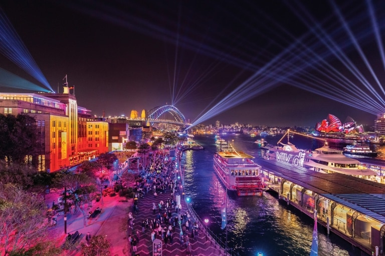 新南威爾士州悉尼的繽紛悉尼燈光音樂節©新南威爾士州旅遊局