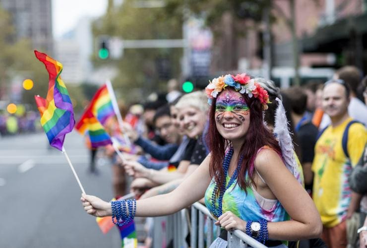 新南威爾士州悉尼的悉尼同性戀狂歡節©新南威爾士州旅遊局 